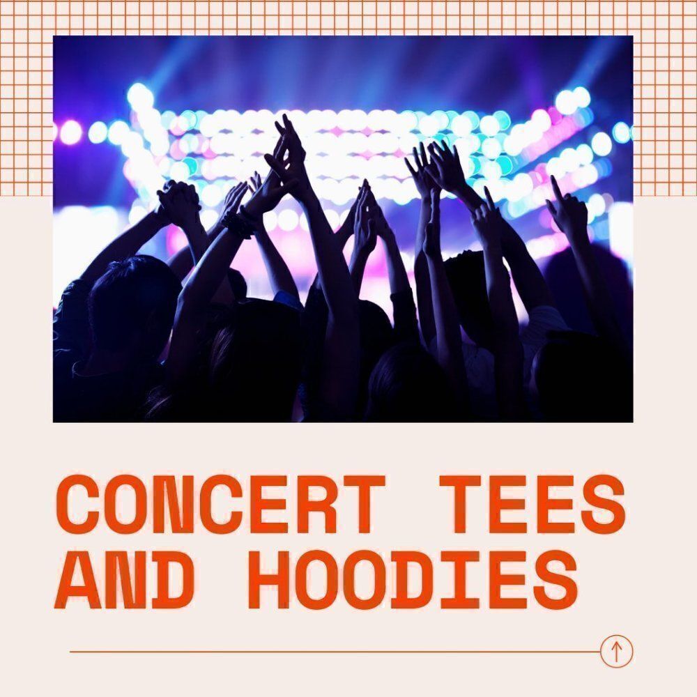 CONCERT TEES, HOODIES, & TOUR SWAG